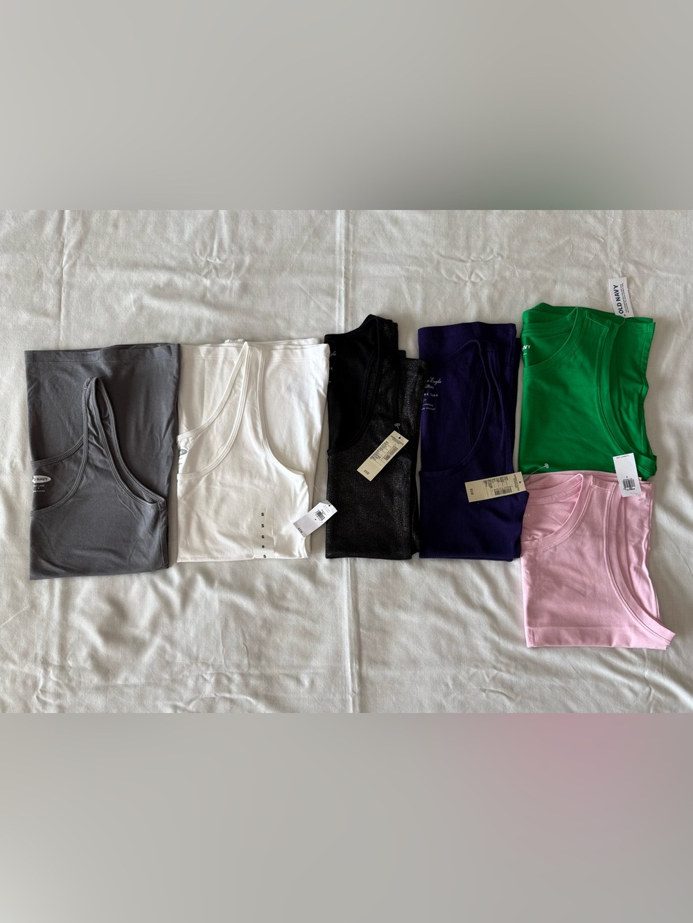 NWT / NWOT Old Navy & American Eagle Ribbed Tank Tops Bundle - Size S (6 Pack)
